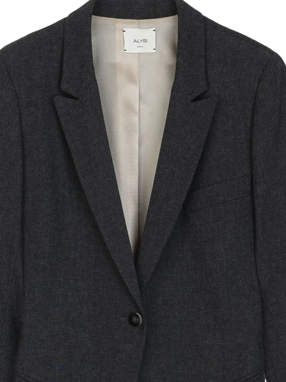 Alysi single-breasted blazer Grijs