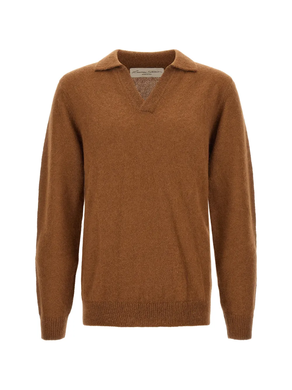 LARMERI STUDIO cashmere polo shirt - Marrone