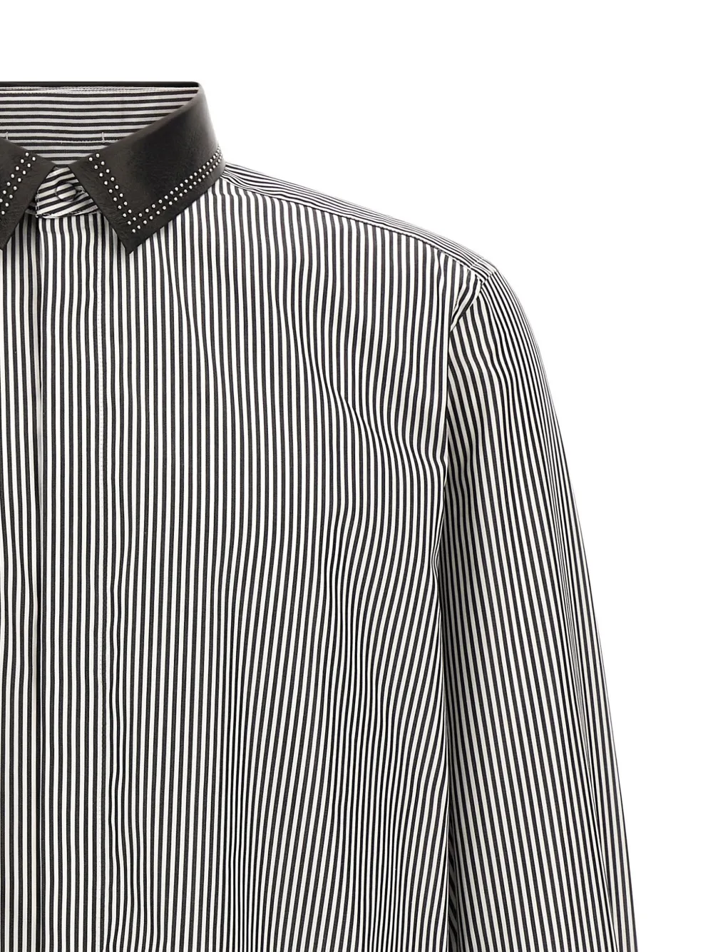 TOM FORD fine bengal stripe fluid fit shirt Wit