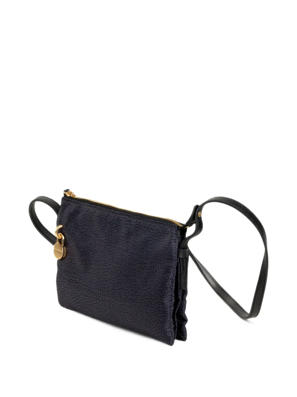 Borbonese O.P. print crossbody bag Zwart