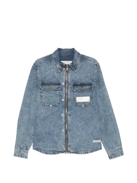 YES LONDON zip-up denim shirt