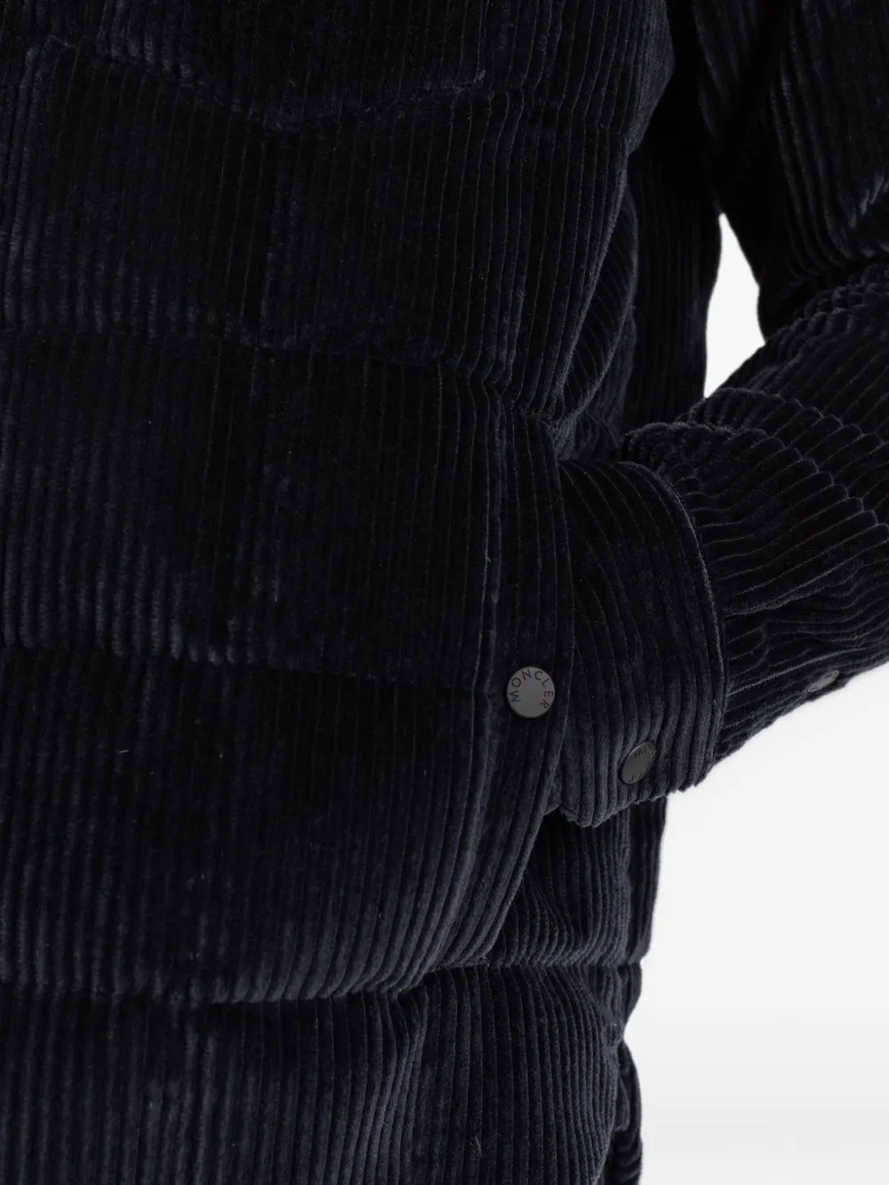 Moncler Grenoble Gelt corduroy-quilted jacket Blauw