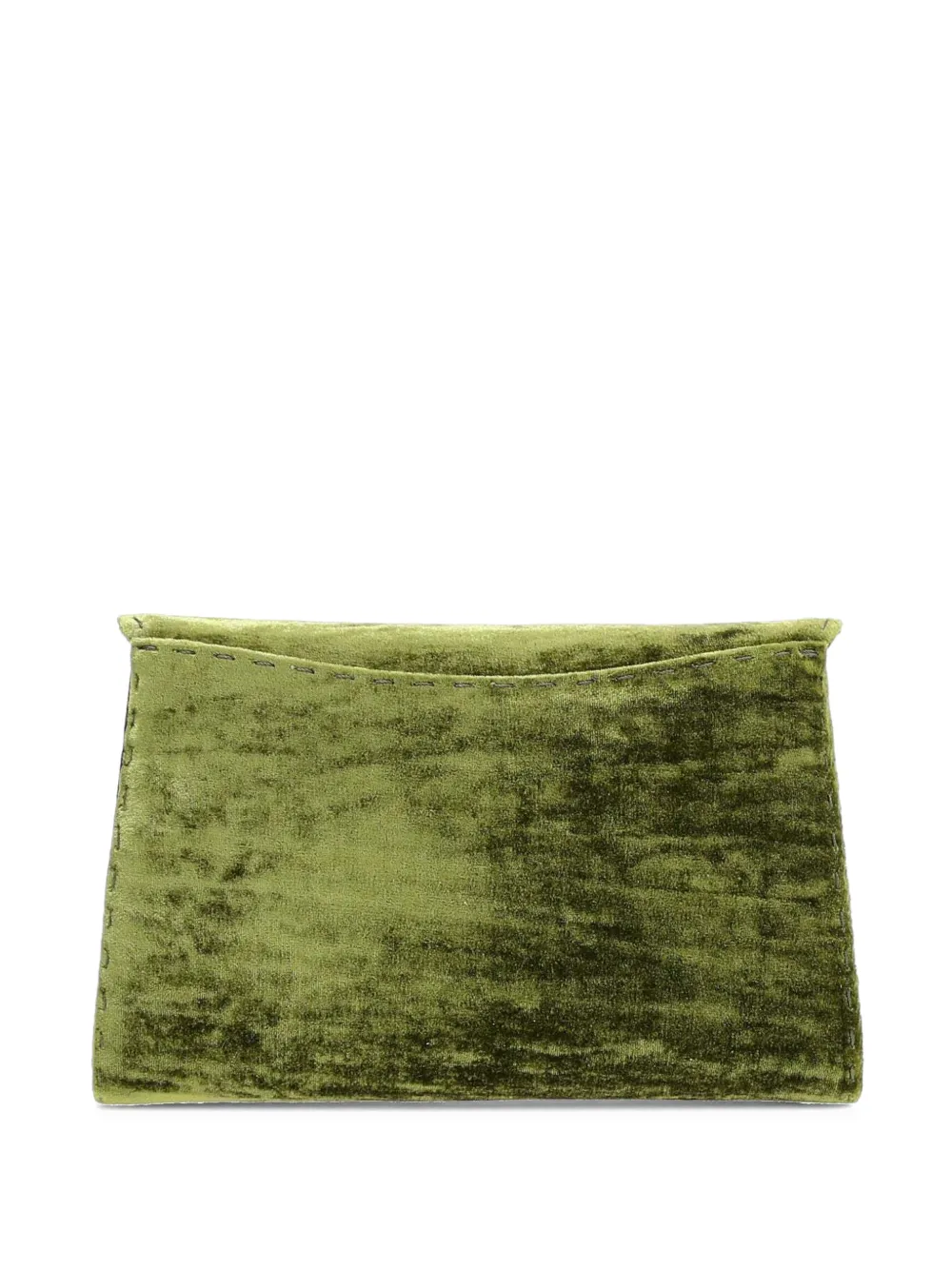 Tyler Ellis Lee Pouchet 20 velvet clutch bag Groen