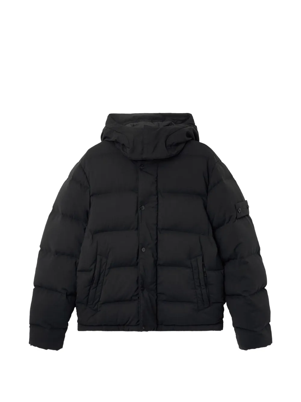 Stone Island 4100063 Ripstop-TC_S.I. Ghost Kapuzenjacke - Schwarz