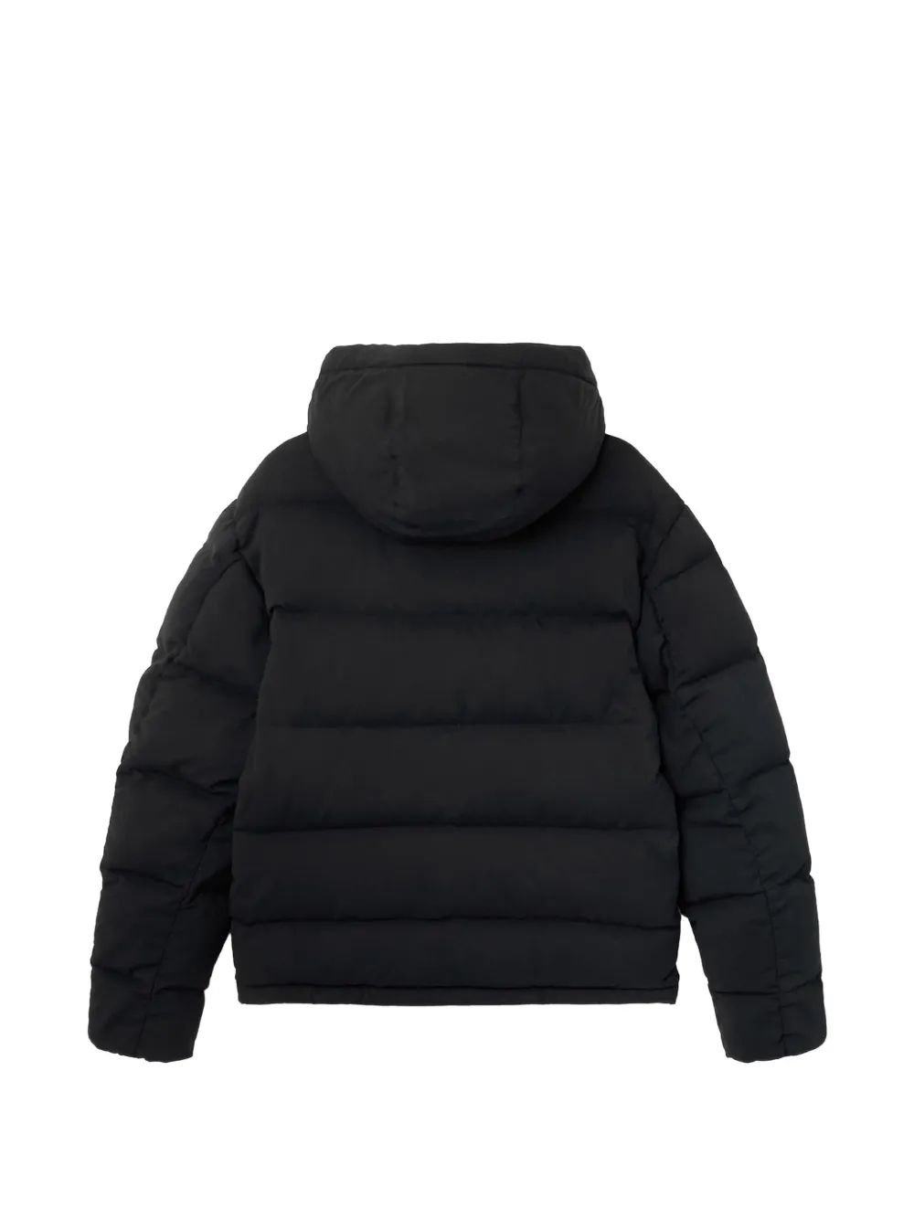 Stone Island 4100063 Ripstop-TC_S.I. Ghost jack met capuchon Zwart