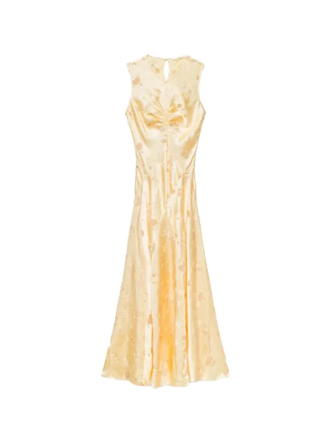 DÔEN Ginette floral-jacquard maxi dress