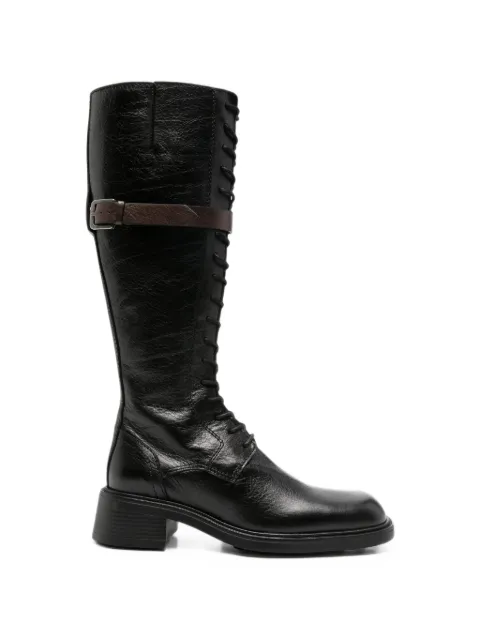 Miista Beatrix lace-up buckle-strap boots