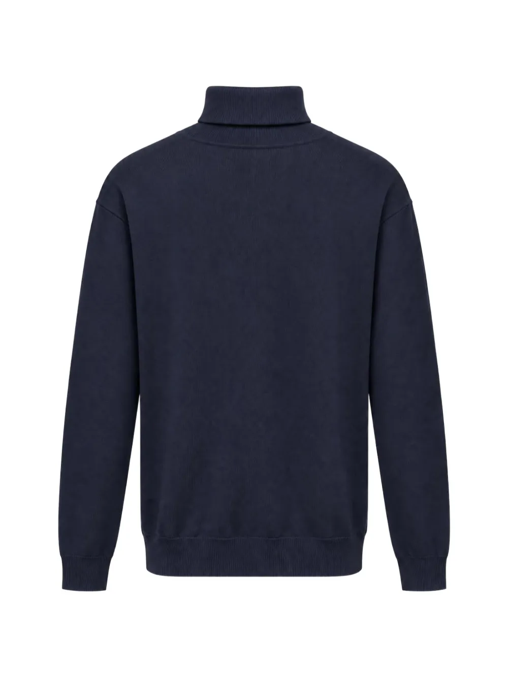 Emporio Armani pure virgin-wool rollneck jumper Blauw