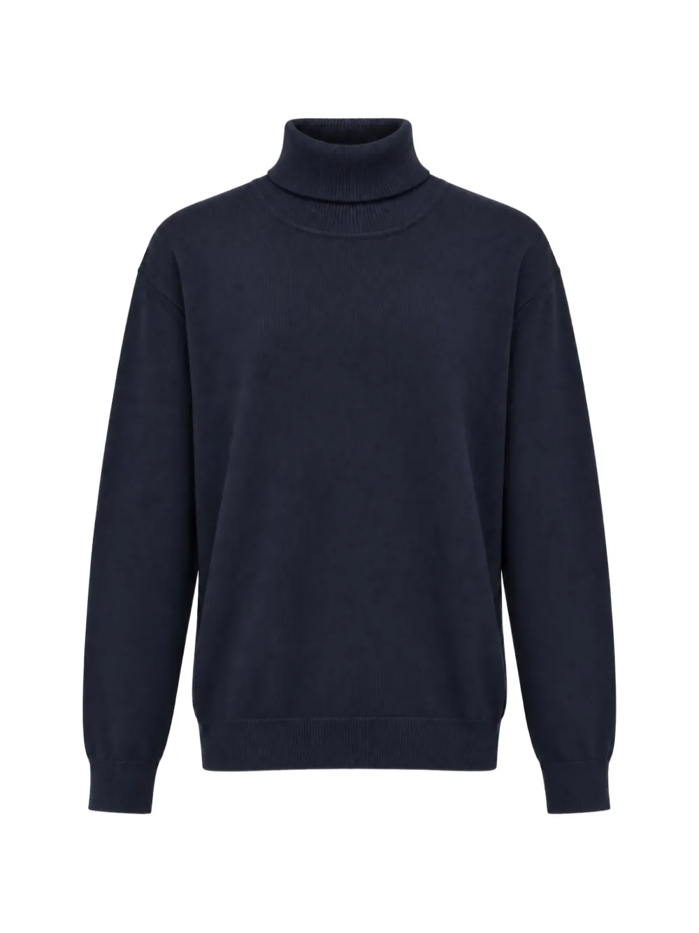 Emporio Armani pure virgin-wool rollneck jumper Blauw