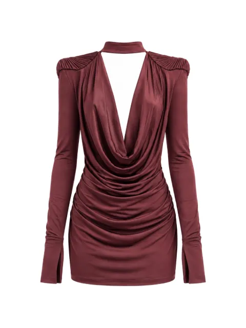 Amen draped ruched mini dress