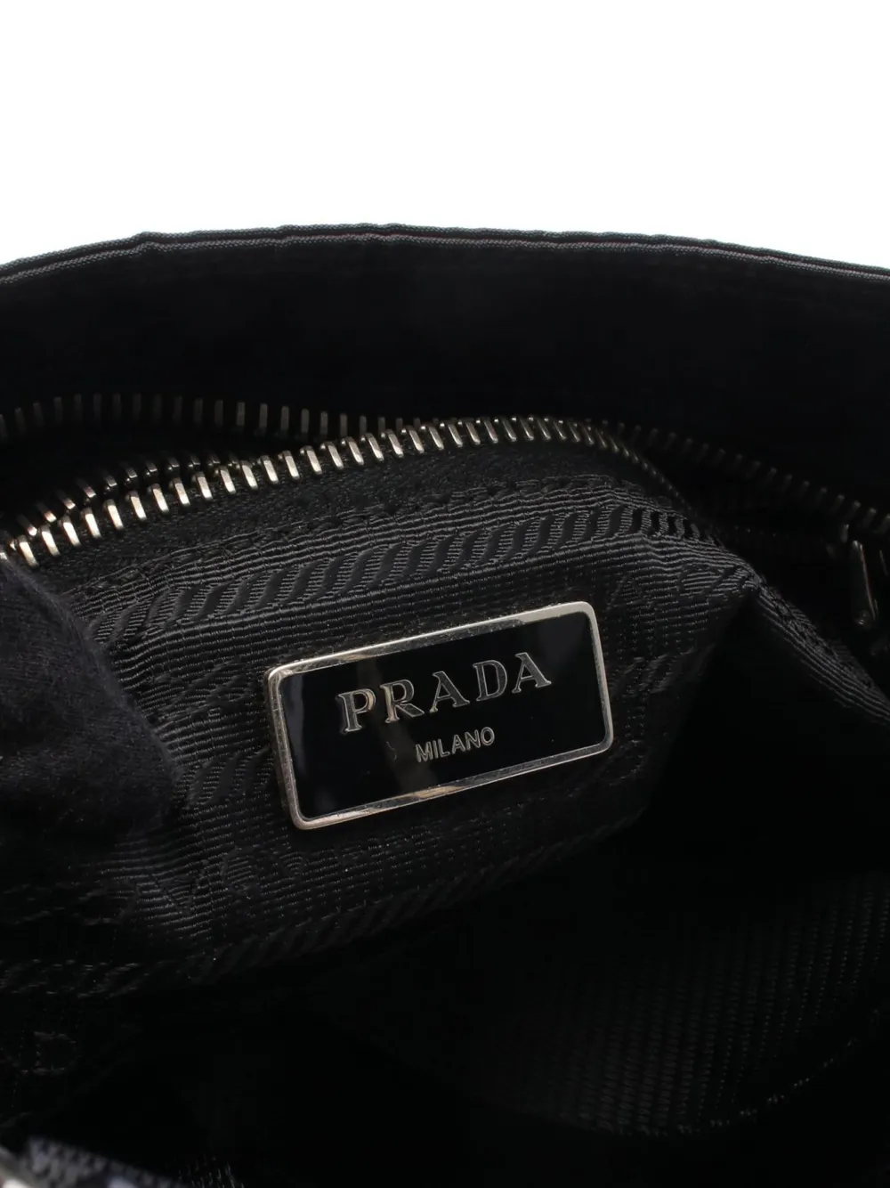 Prada Pre-Owned 2013-2026 Tessuto Skull crossbody bag - Black
