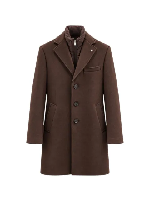 Manuel Ritz layered single-breasted coat
