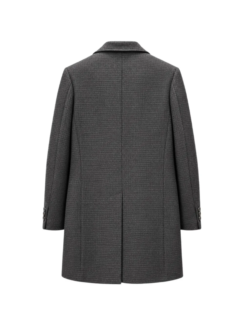 Manuel Ritz micro-patterned single-breasted coat Grijs