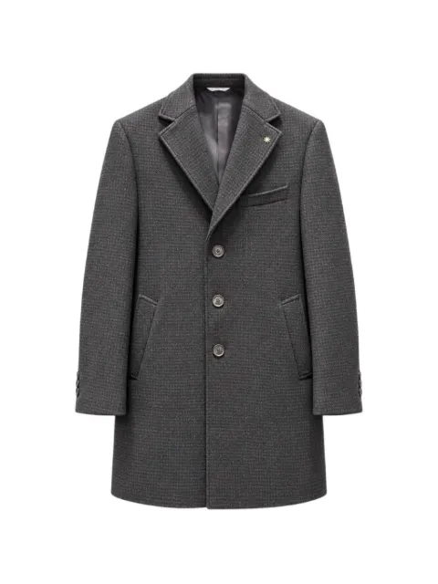 Manuel Ritz micro-patterned single-breasted coat