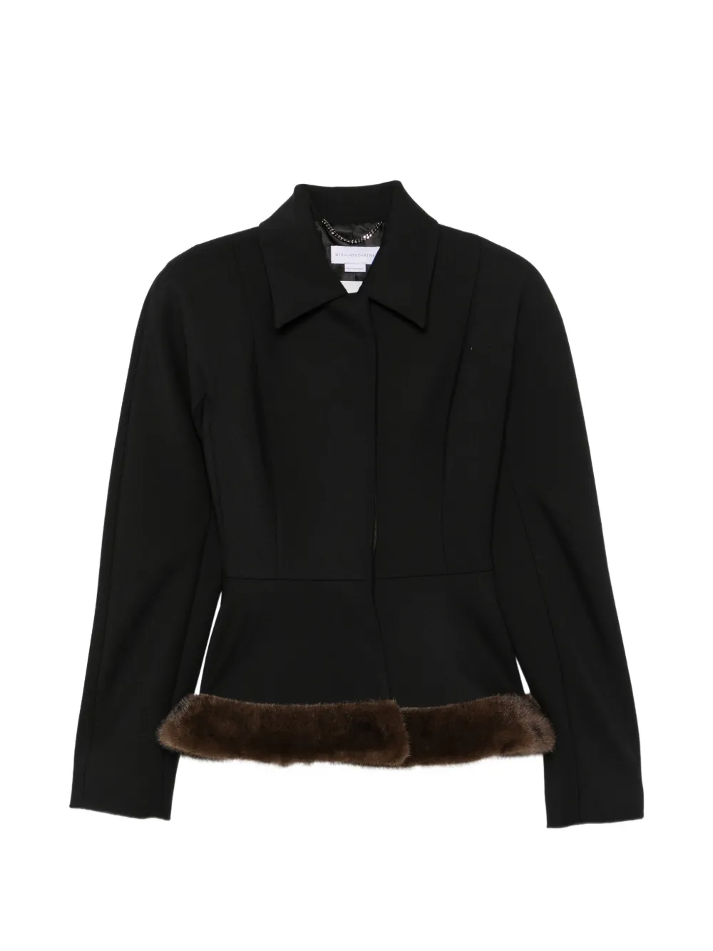 Stella McCartney belted jacket Zwart