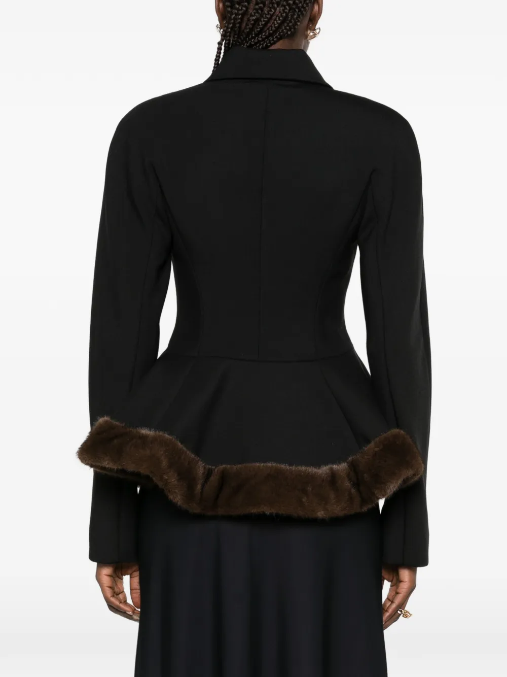 Stella McCartney belted jacket Zwart