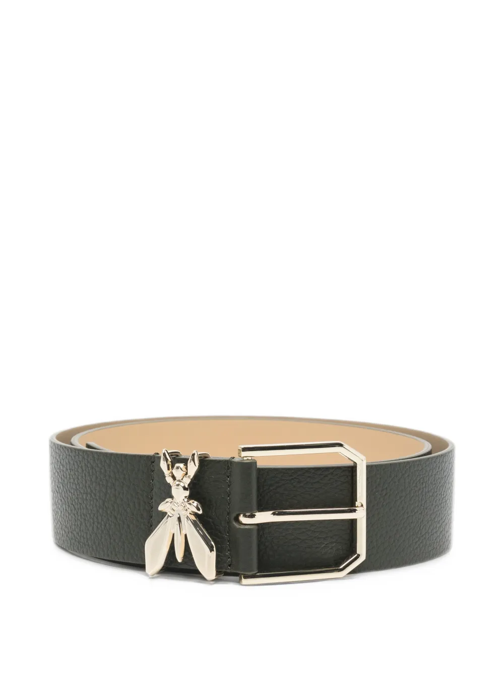 Patrizia Pepe Fly pebbled-leather belt - Verde