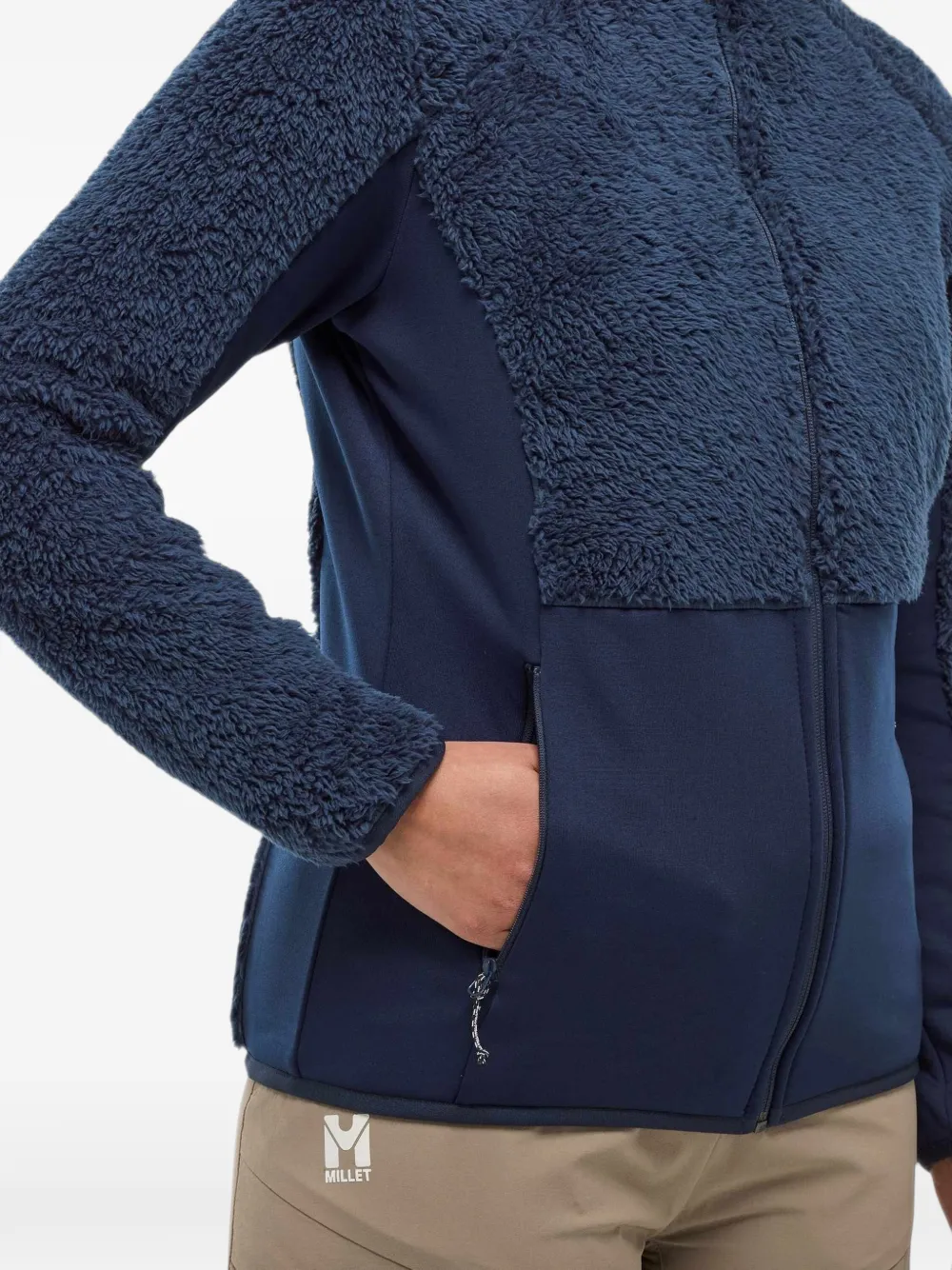 Pascal Millet Chamonix High Loft fleece hoodie Blauw