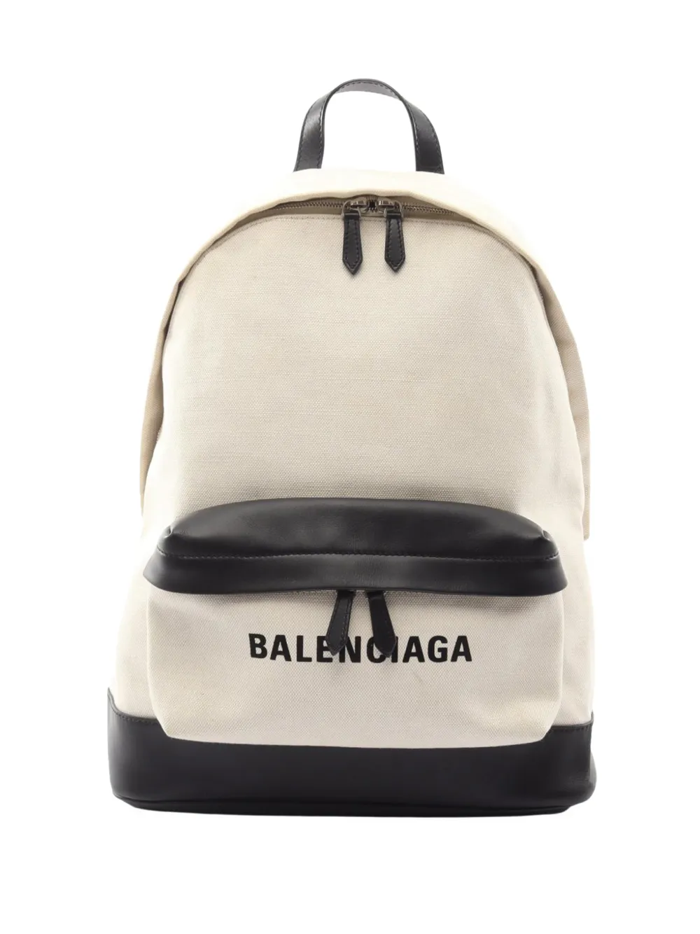 Balenciaga Pre-Owned 2018-2026 Navy Canvas backpack - Weiß