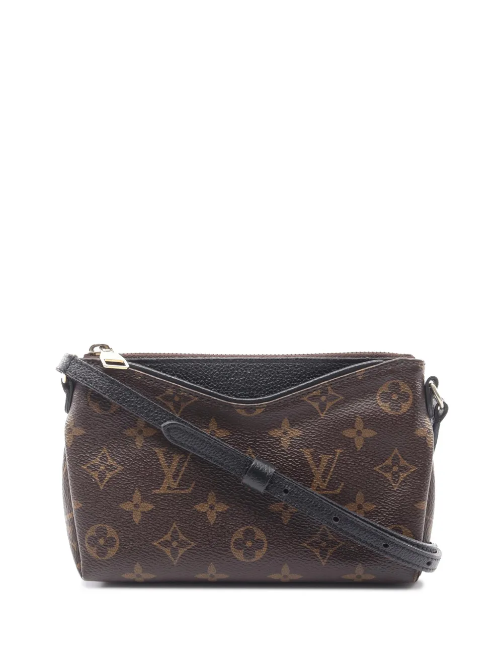 Louis Vuitton Pre-Owned 2015 Monogram Pallas Clutch satchel - Braun