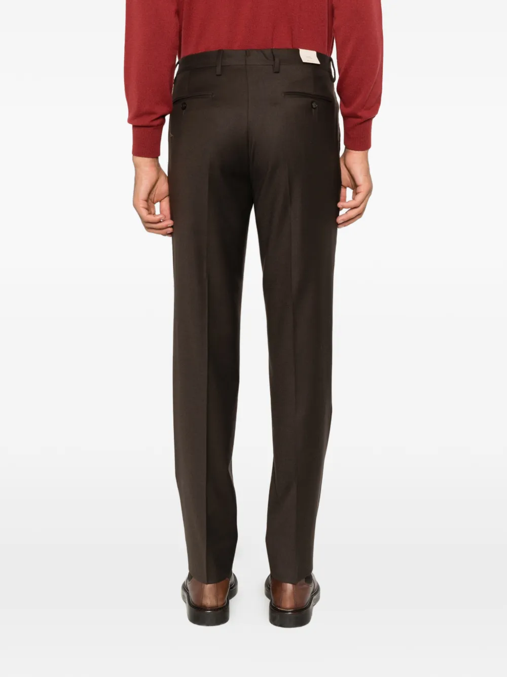 Briglia 1949 belt loops tailored trousers Bruin