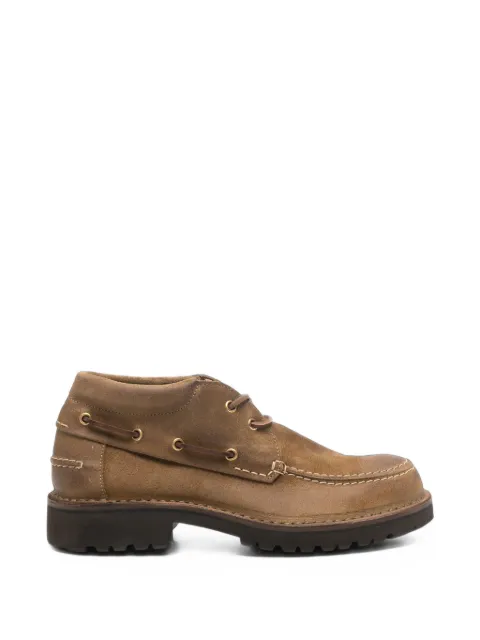 Astorflex lace-up suede loafers