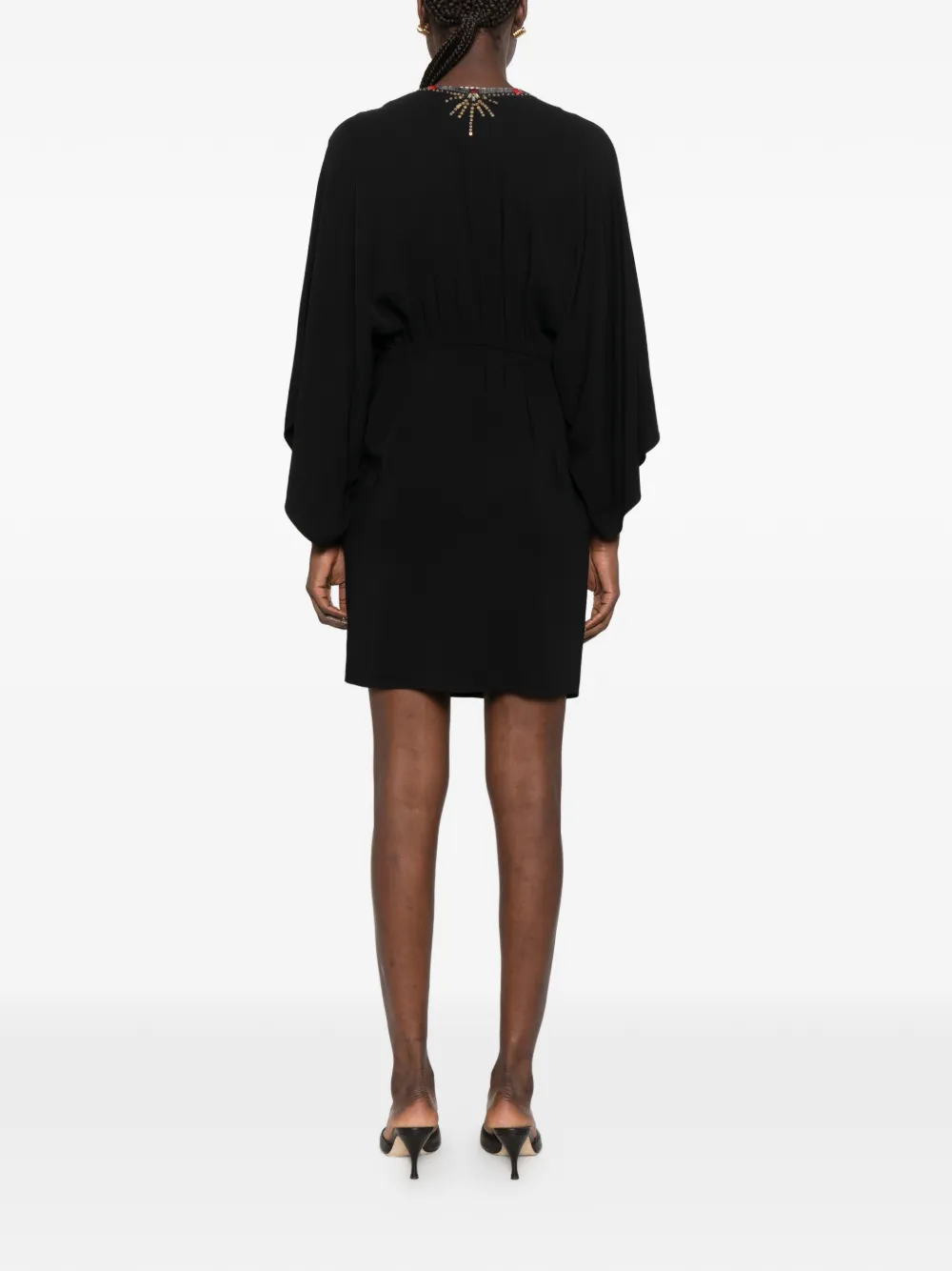 PUCCI embroidery-embellished mini dress Zwart