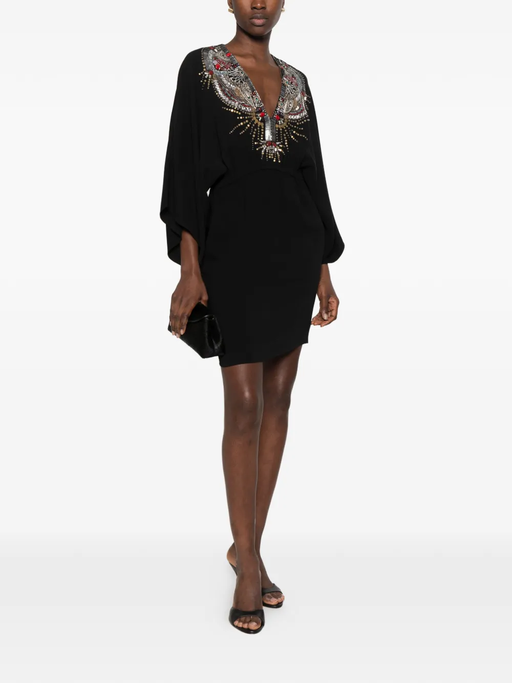 PUCCI embroidery-embellished mini dress Zwart