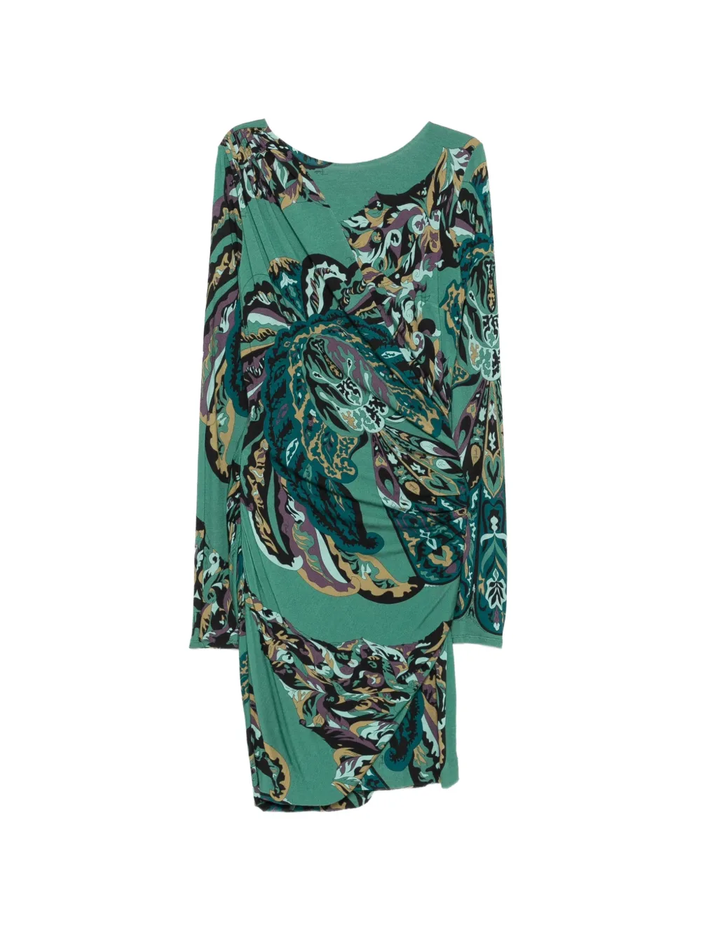 PUCCI printed ruched midi dress - Green