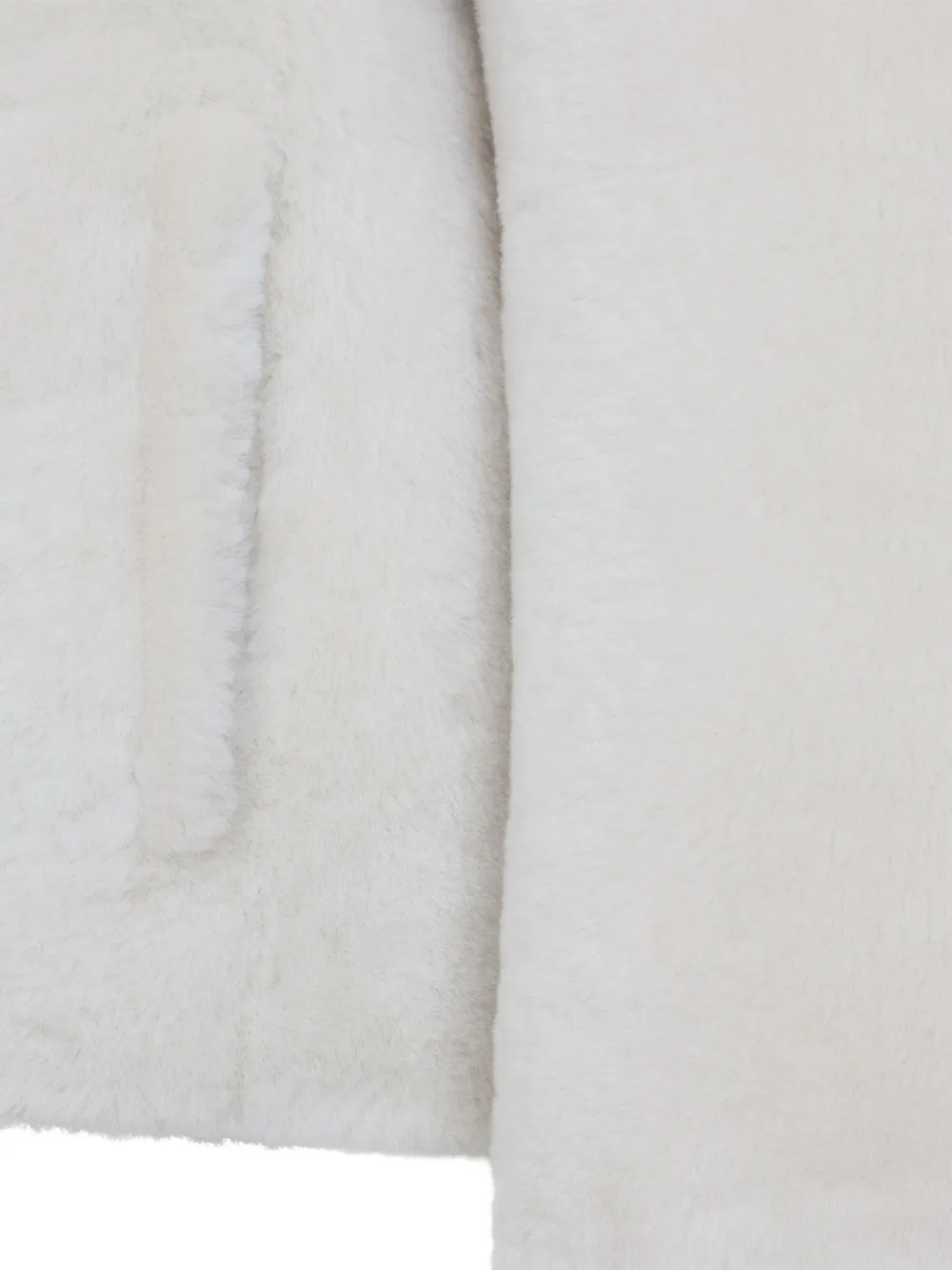 Yves Salomon hooded shearling coat Beige