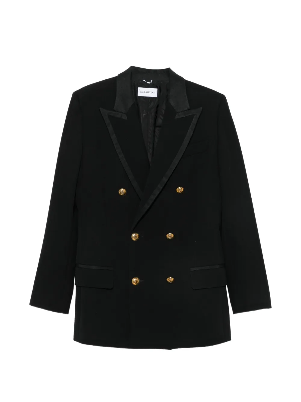 PUCCI double-breasted virgin wool blazer - Black