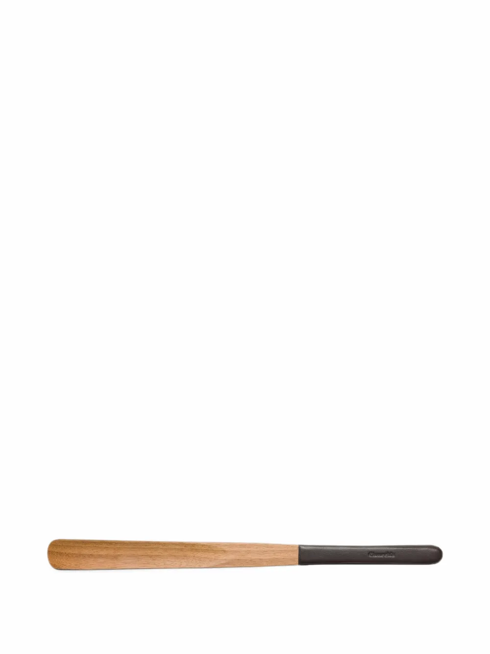 Church's walnut wood leather-handle shoe horn - Nude