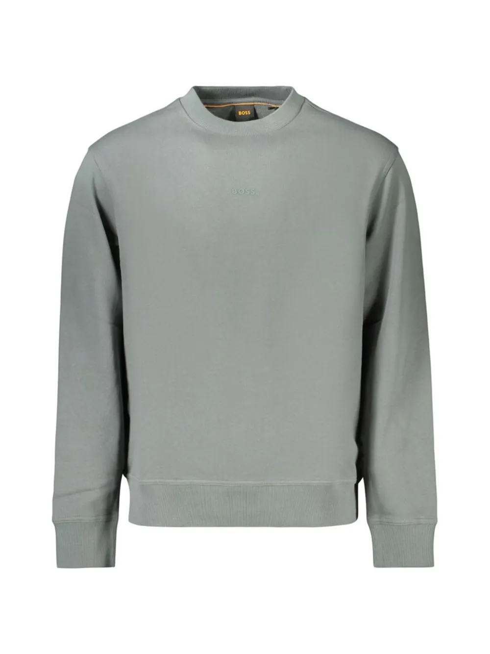 BOSS logo-embroidered crew-neck sweatshirt - Grün