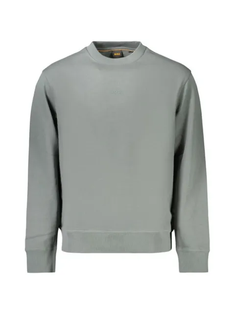 BOSS logo-embroidered crew-neck sweatshirt