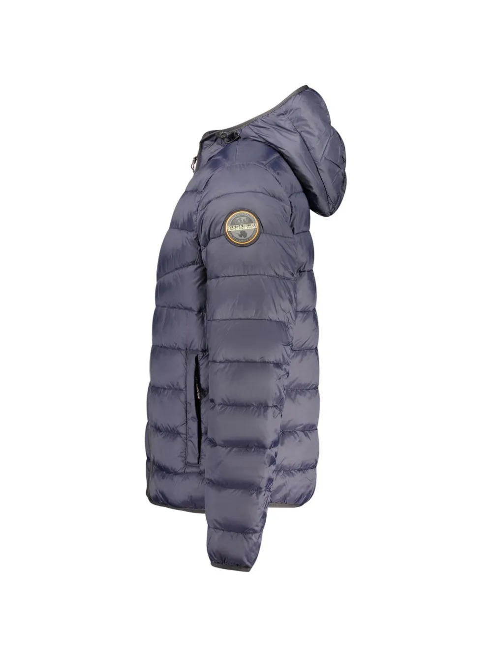 Napapijri quilted hooded jacket Blauw