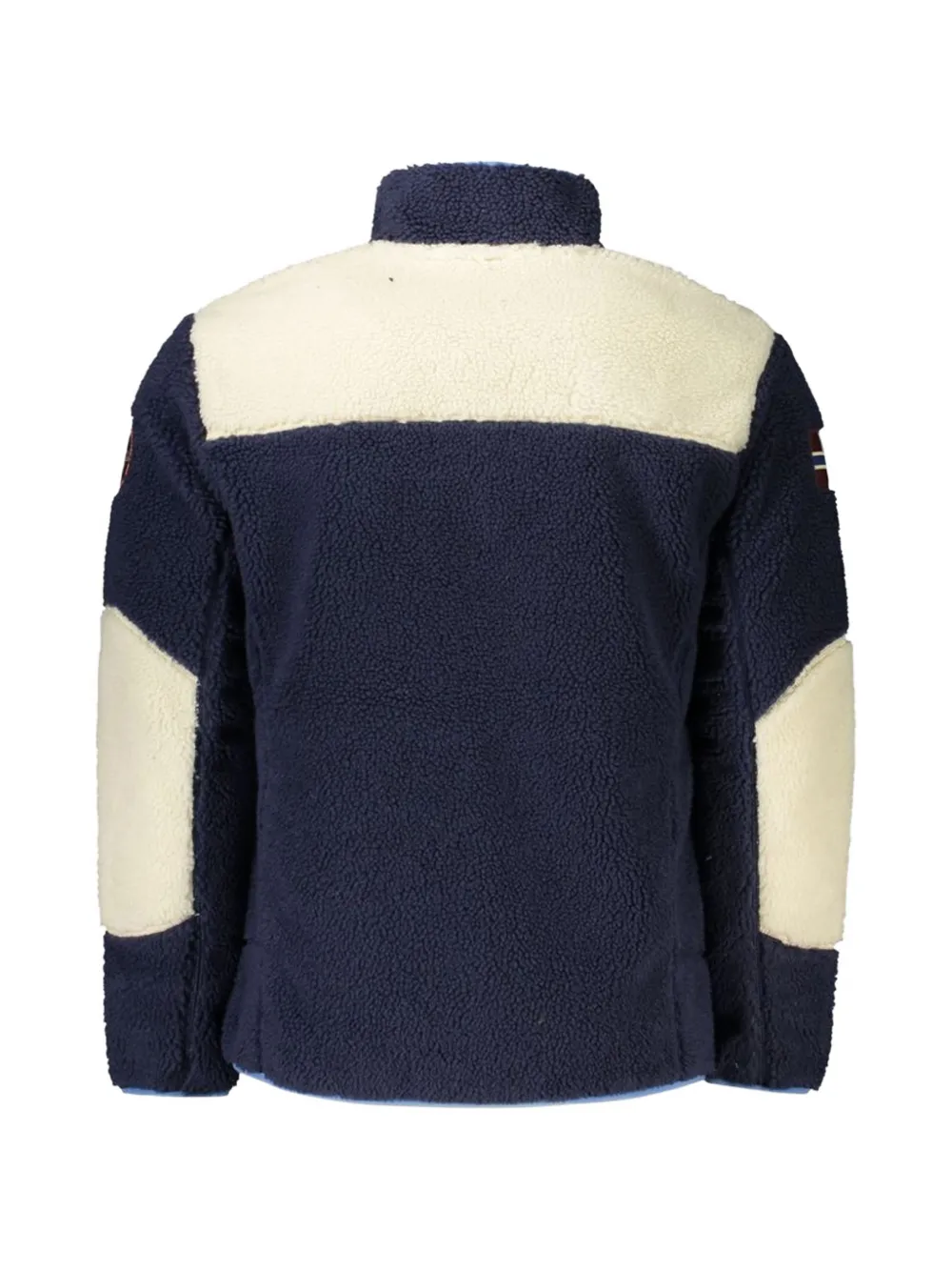 Napapijri Yupik colour-block fleece jacket Blauw