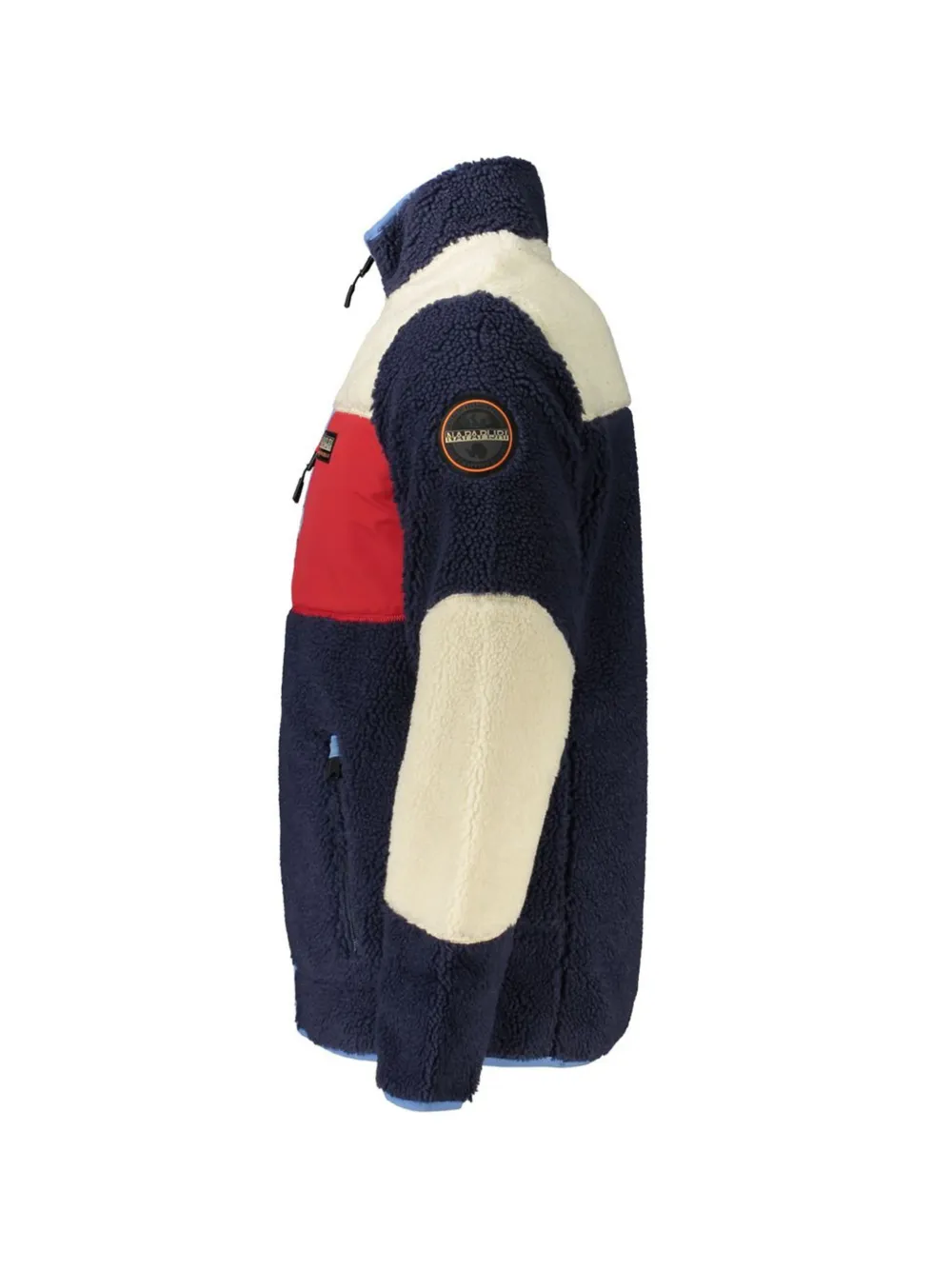 Napapijri Yupik colour-block fleece jacket Blauw