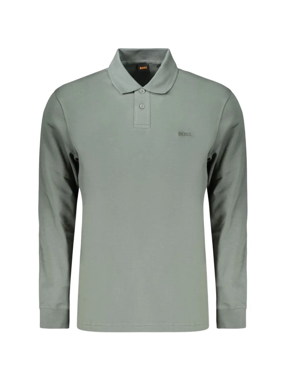 BOSS long-sleeve polo shirt - Grün