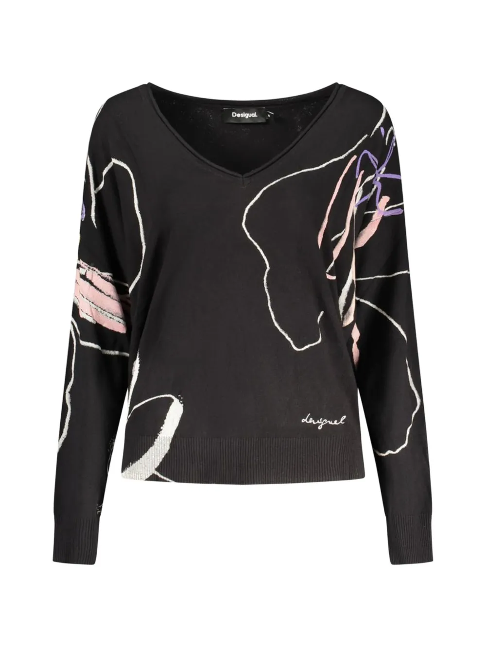 Desigual V-neck sweater - Nero