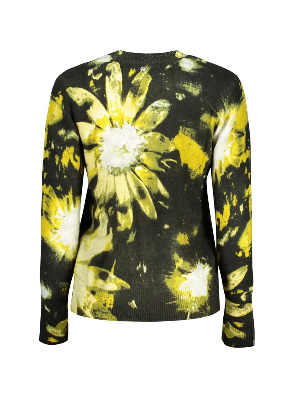 Desigual floral-print crew-neck sweater Zwart