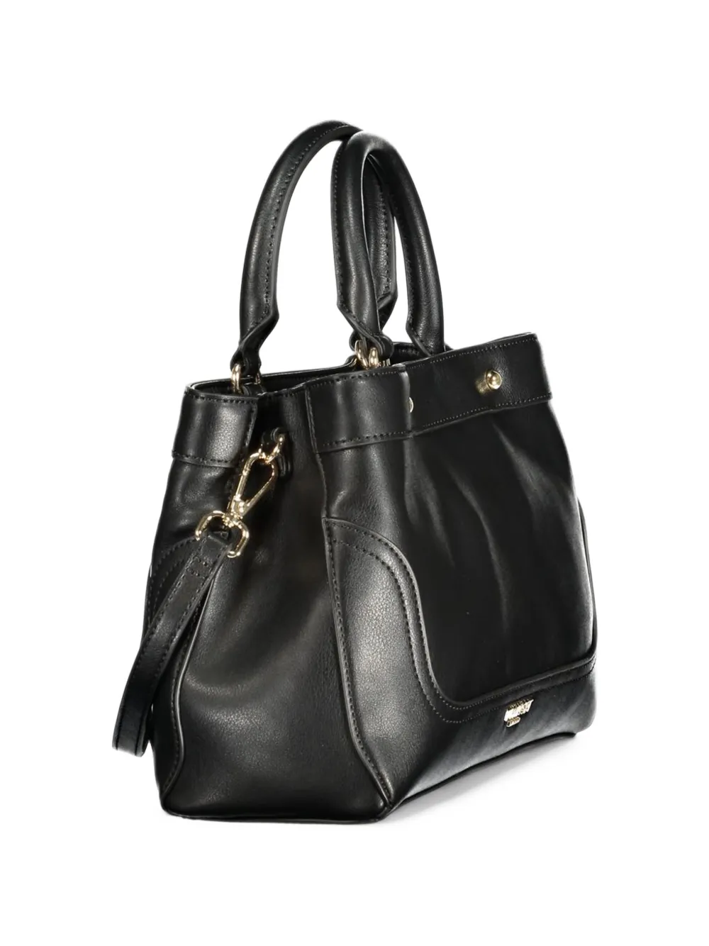 TWINSET logo-plaque tote bag Zwart