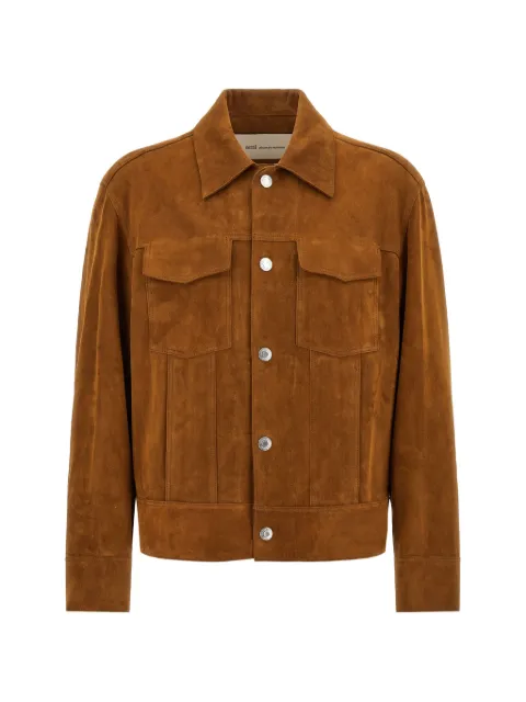 AMI Paris Ami de Coeur goatskin leather jacket