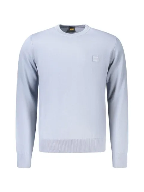 BOSS logo-patch cotton sweater