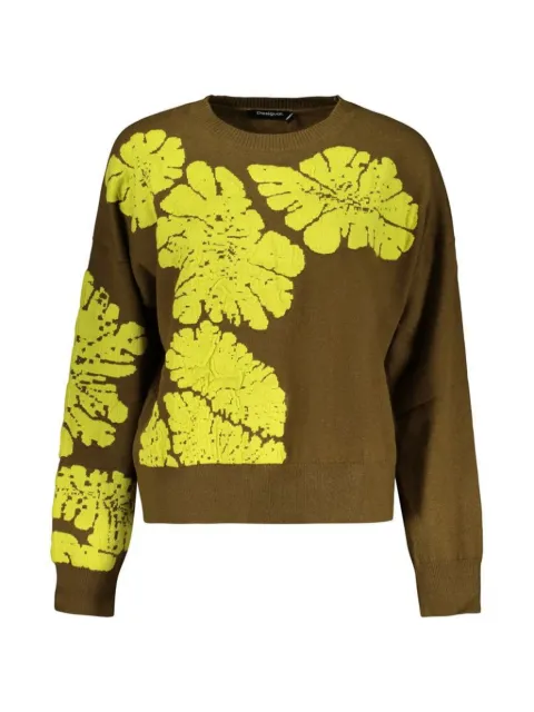 Desigual floral-intarsia wool sweater