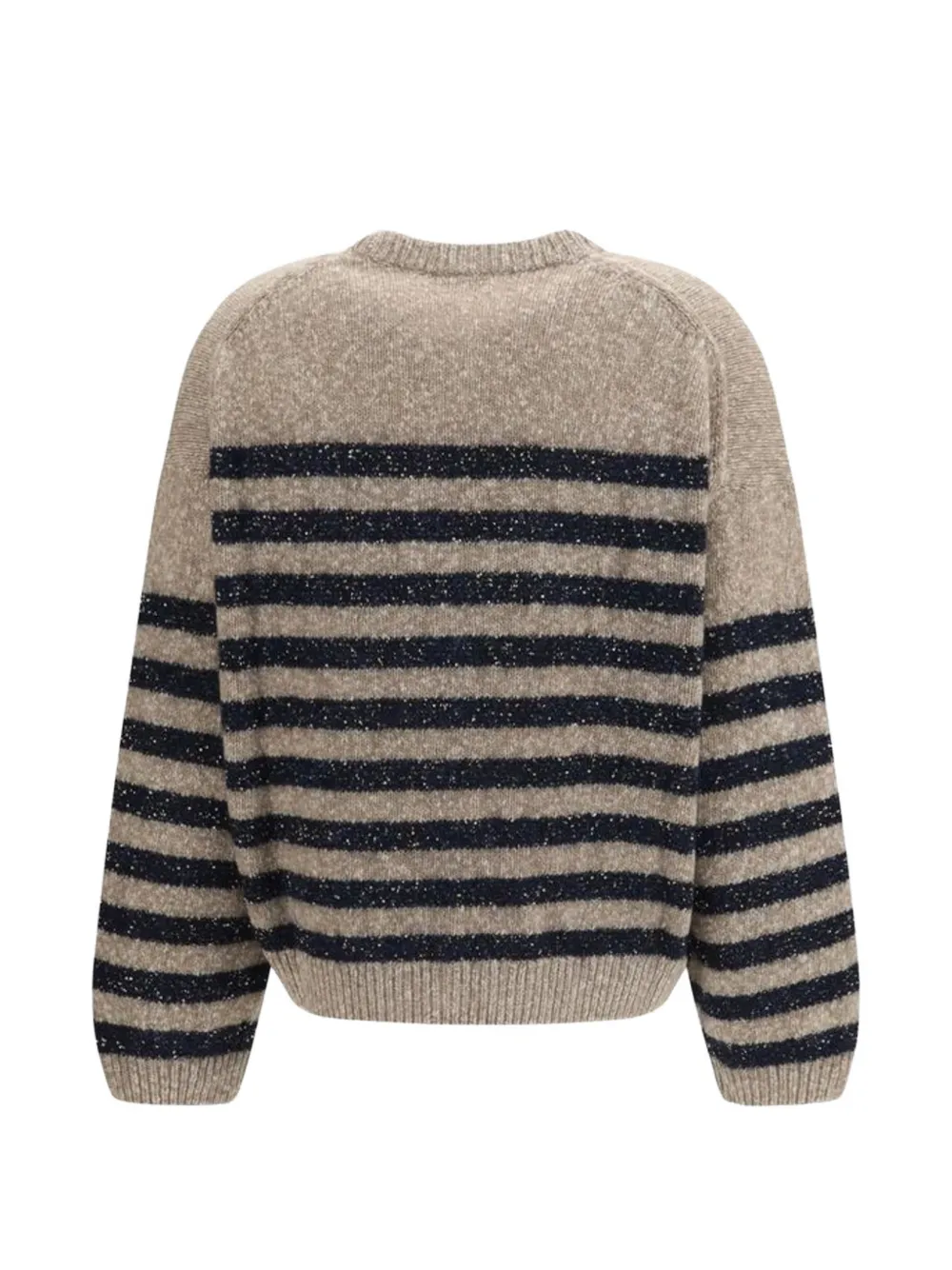 Brunello Cucinelli striped-pattern sweater Beige
