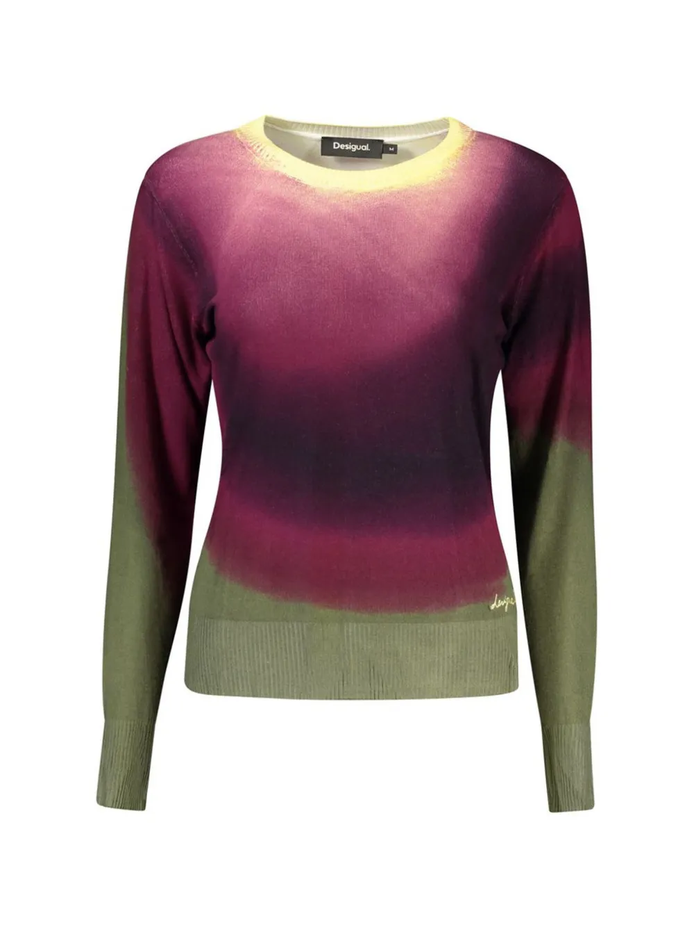 Desigual gradient-effect fine-knit sweater - Violett