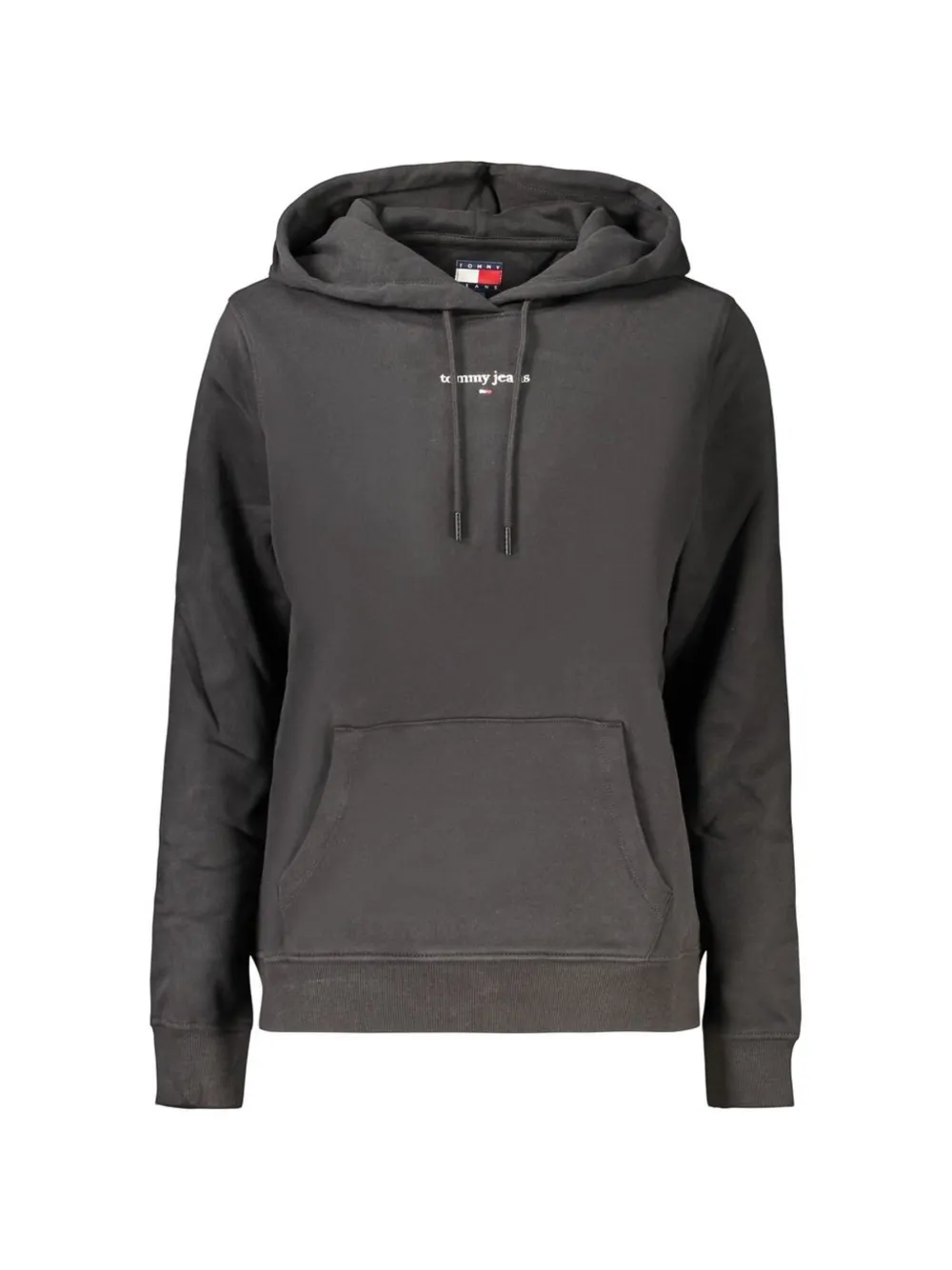 Tommy Jeans logo-print drawstring hoodie - Nero