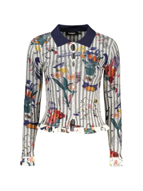 Desigual floral-print ruffled shirt