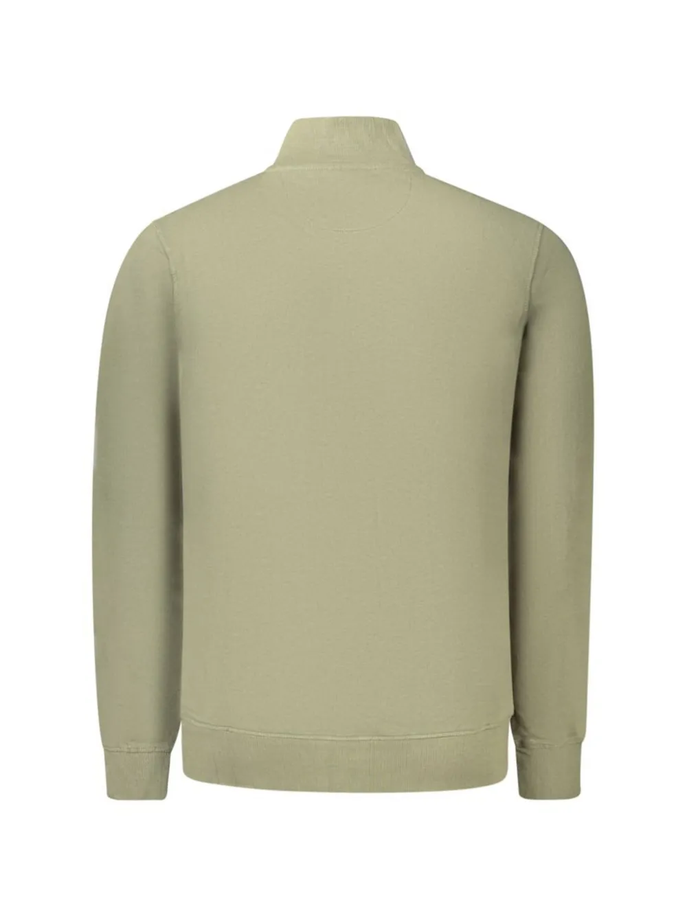 North Sails zip-up cotton sweater Groen