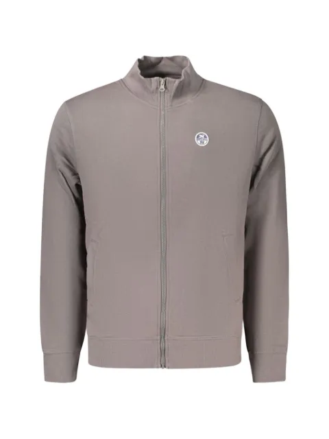 North Sails zip-up logo-patch jacket